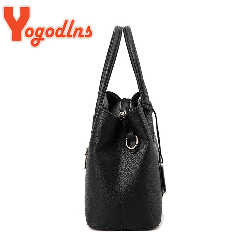 Yogodlns-Bolsa De Couro De Luxo